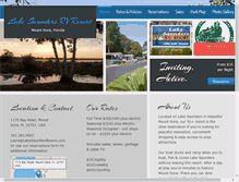 Tablet Screenshot of lakesaundersresort.com